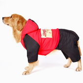 狗狗休闲狗防脏金毛拉布拉多萨摩耶四脚棉衣大狗宠物秋冬装 精品厚