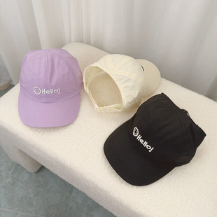 儿童半空顶棒球帽子2025新款夏男女宝宝遮阳帽洋气薄款鸭舌帽