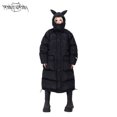 PINKSPINK原创猫耳连帽长款棉服