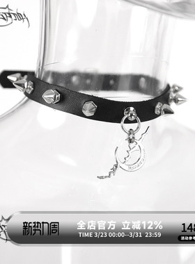 原创电月punk摇滚柳丁颈链项圈