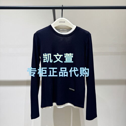 EBE4TOP030-1299现货上新2025冬款专柜正品长袖T恤