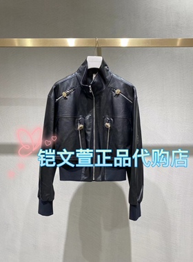 1H3F423-5990现货上新2023秋款1-1专柜正品皮衣外套