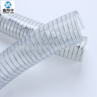 透明环保耐高压PVC钢丝管