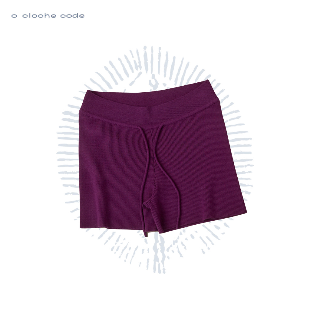 o cloche code 羊毛针织短裤
