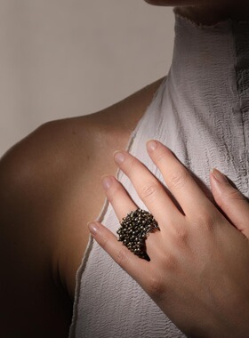 JEAN FRANCOIS MIMILLA 钢珠戒指 法国 手工