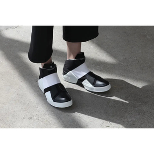 日本 撞色拼接弹力松紧带运动高帮鞋 commonplace nilos 80%OFF