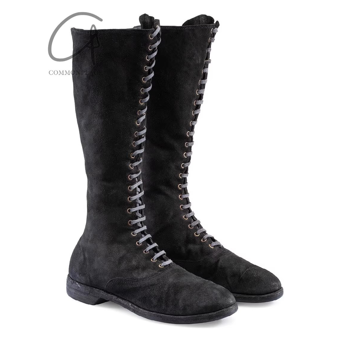 清仓折扣 Guidi 袋鼠皮高筒系带靴 412 意大利工匠