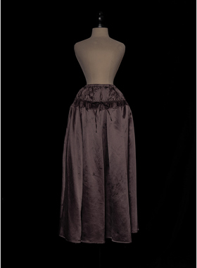 Mutedance 25秋冬 双层抽绳腰半身裙 植物染 高程度手工