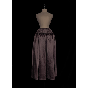 植物染 双层抽绳腰半身裙 高程度手工 25秋冬 Mutedance