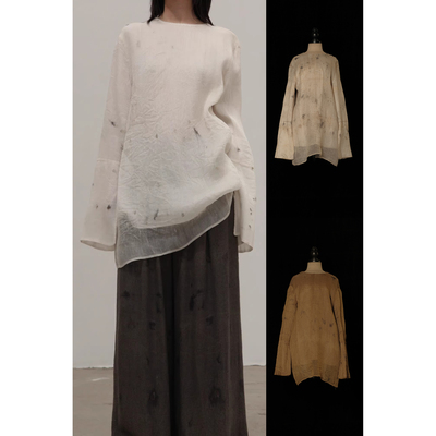 Mutedance  双层丝质衬衫