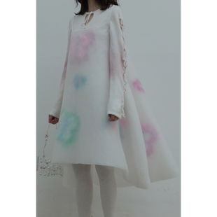 羽毛花瓣欧根纱夹层吊带连衣裙 FANG 70%OFF SUSAN