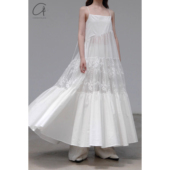 Tai 60%OFF Peng 拼接卷边长裙