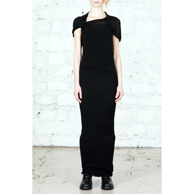 marclebihan肩带紧固短袖长裙