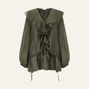 INTO THE EAST 26春夏 花边领绣花上衣