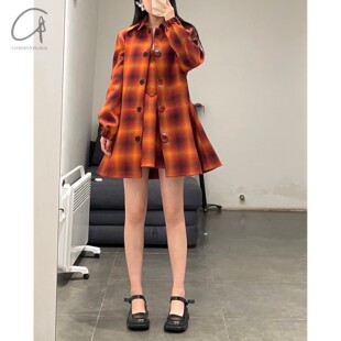 挺括轻盈双领风衣长外套 TONG commonplace SHUSHU 80%OFF