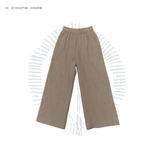 o cloche code 26SS 条纹长裤