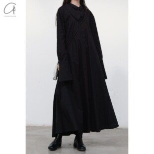 Bihan 双领长袍连衣裙 2130 法国 40%OFF 棉 Marc