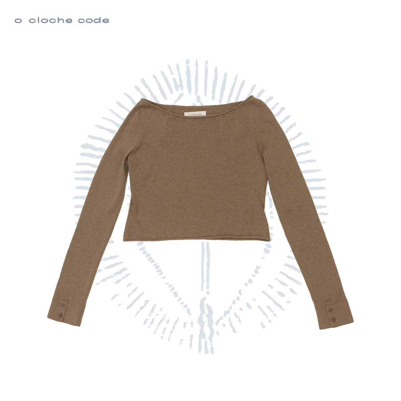 o cloche code 25秋冬 棉羊绒宽松长袖上衣