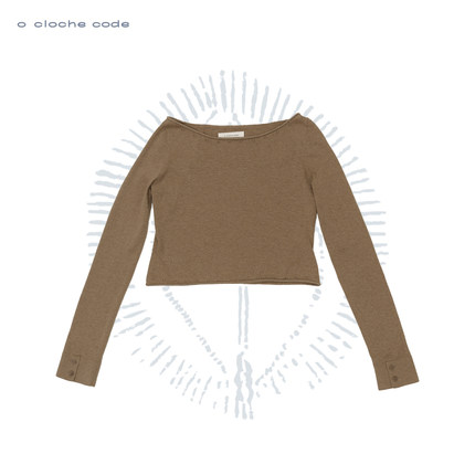 o cloche code 25秋冬 棉羊绒宽松长袖上衣