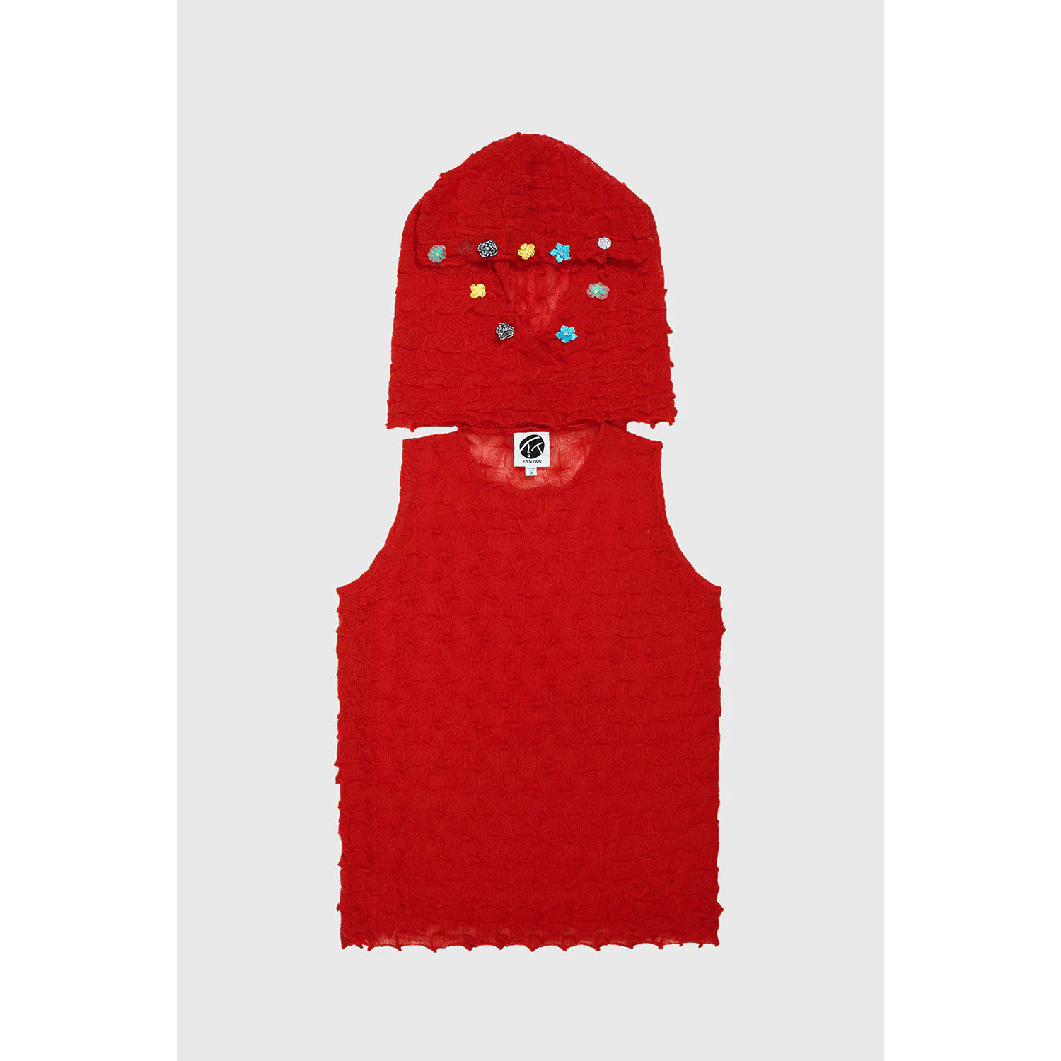 YANYAN KNITS BORLOR 无袖连帽衫