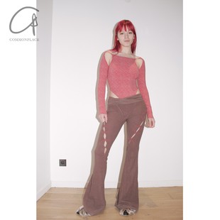 刺绣喇叭裤 Zhou Rui 60%OFF