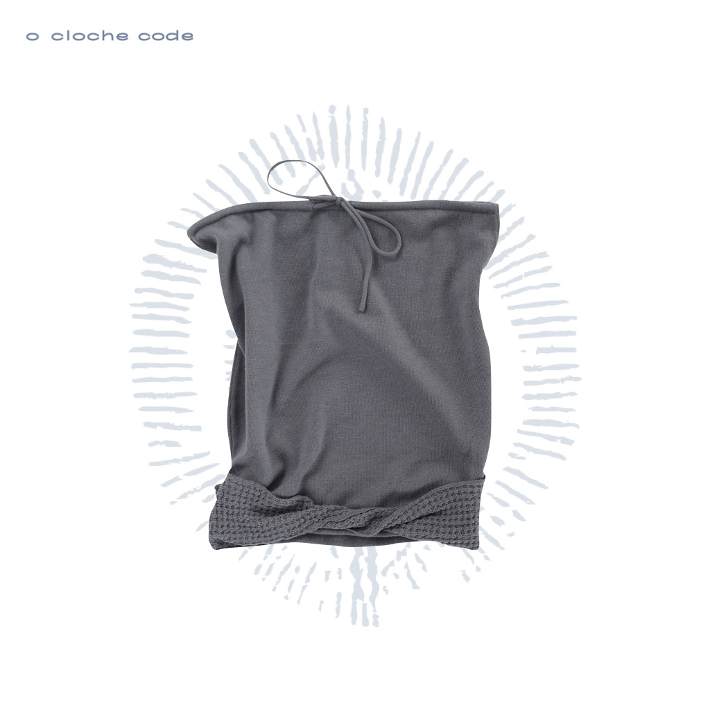 o cloche code 系带抹胸上衣