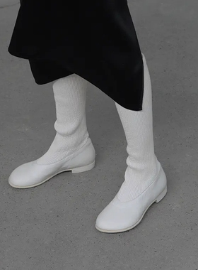 Guidi ZO99S系列袋鼠皮拼接高帮圆头袜靴 意大利手作 commonplace