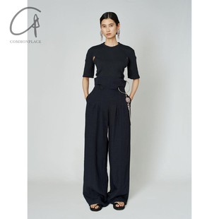 粘胶麻高腰裤 kurogouchi 日本 Mame 70%OFF