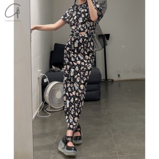 80%OFF Jennyfax  印花蝴蝶结开叉半身裙系列