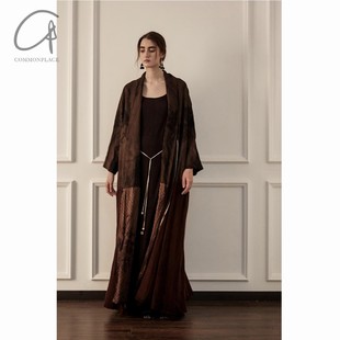 外套 拼接花染羊绒长款 40%OFF Mutedance