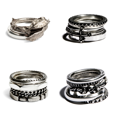 WERKSTATT MUNCHEN 925银 分拆组合戒指系列合集 德国高程度手工