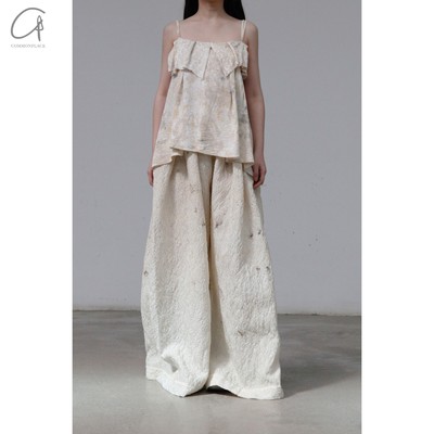 Mutedance花纹手染休闲裤