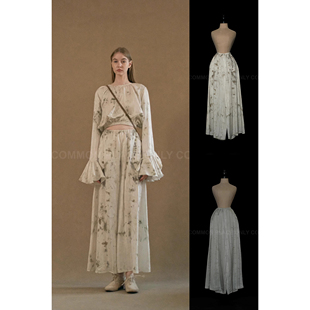 Mutedance 系列 丝质染色长裤