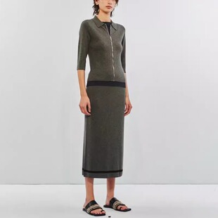 SWAYING 25早秋 羊绒混纺直筒半裙