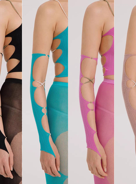 Rui Zhou SF04袖套系列 单只交叉珍珠袖套