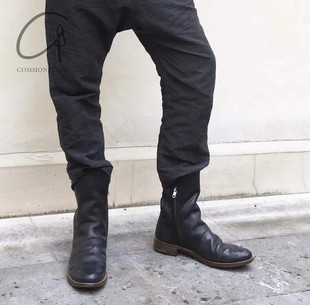 A1923 鞋 马皮长靴子 高程度手工 面斑驳古旧感纹理 意大利 60%OFF