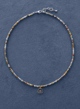 SALE E PEPE 玛瑙纯银敬酒人串珠项链