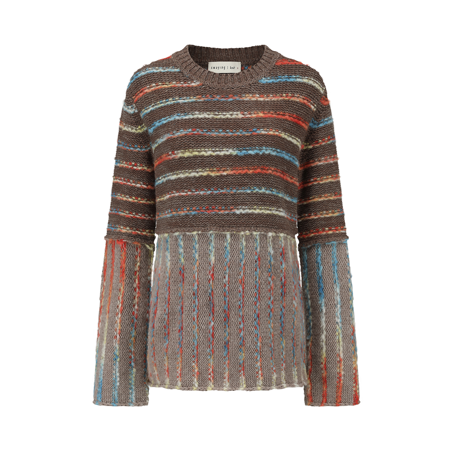 SWAYING 26早春 彩色条纹大毛衣