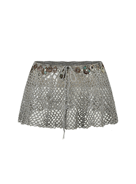 RUI built 26早春 手钩贝壳装饰迷你裙