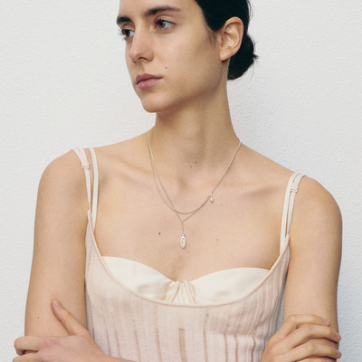 OLIOEACETO玛瑙星轨双层项链