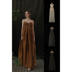 Mutedance 桑蚕丝束胸吊带连衣裙