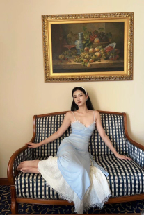 PengTai 贝壳文胸迷笛连衣裙