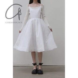 深U型吊带波浪连衣裙 TONG commonplace品牌集合店 SHUSHU 80%OFF