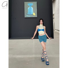 NAN KNITS 间色坑条抹胸弹力 系列 commonplace 品牌集合店