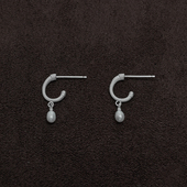 ACETO OLIO 纯银珍珠吊坠耳环