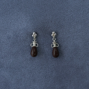 纯银卵石陈酿耳环 PEPE SALE