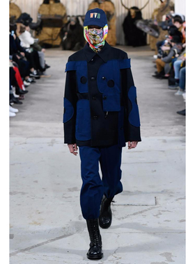 80%OFF Walter Van Beirendonck 黑色帅气系绳牛皮马丁靴