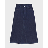 BASERANGE SP26 后开叉牛仔半身裙