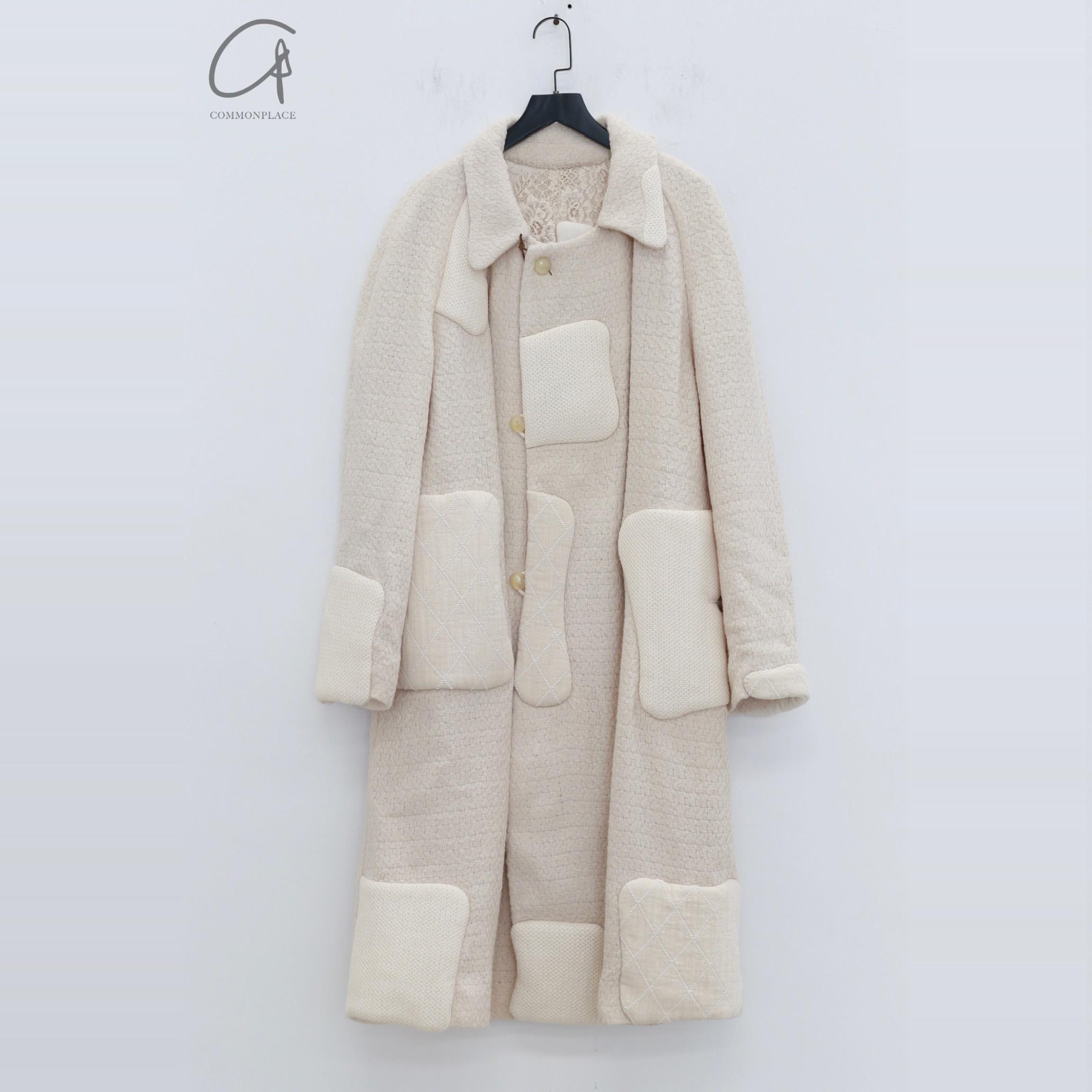 50%COMMUNS 拼接翻领羊毛外套大衣 法国