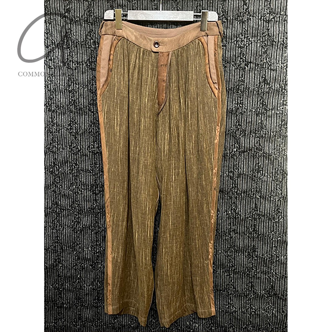 40%COMMUNS  麻盘扣长裤